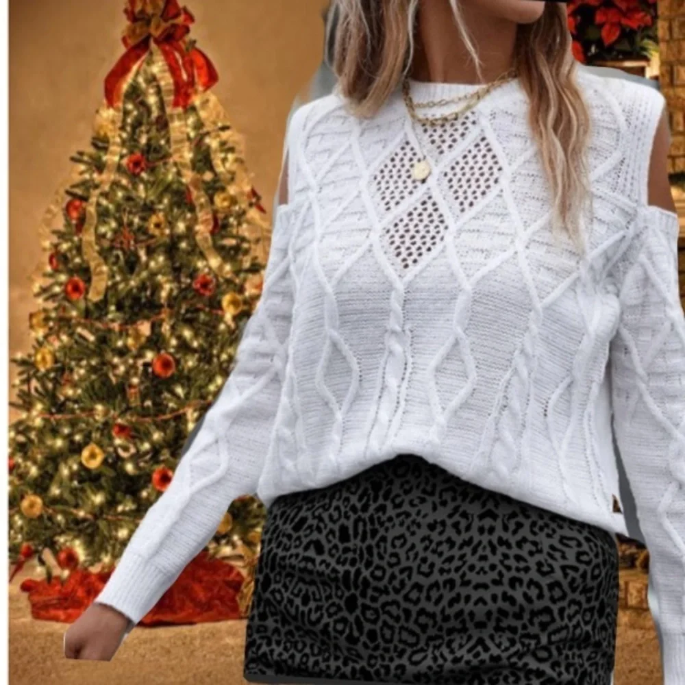 New white long sleeve sweater - Picture 7 of 7